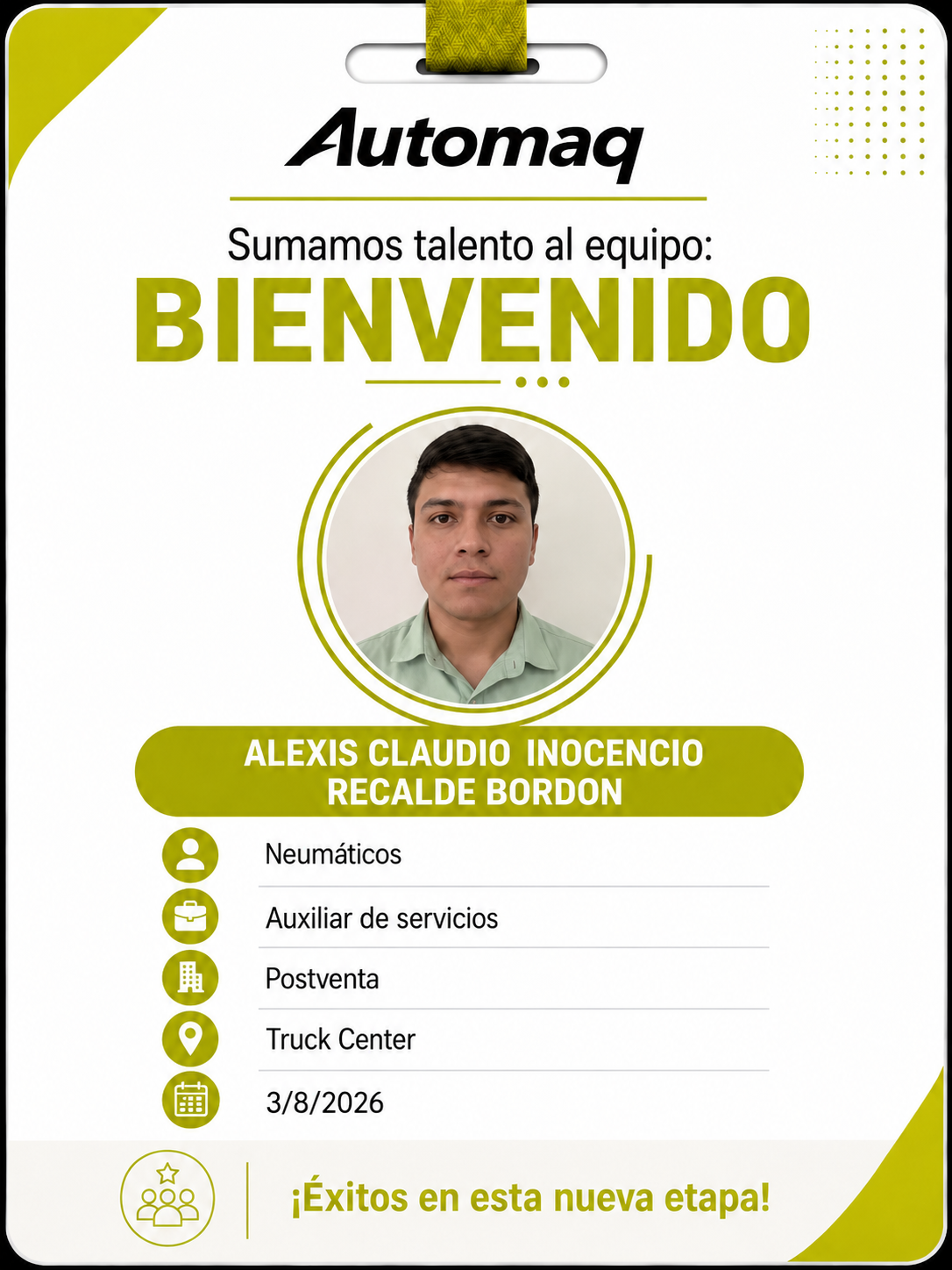 Nuevo ingreso