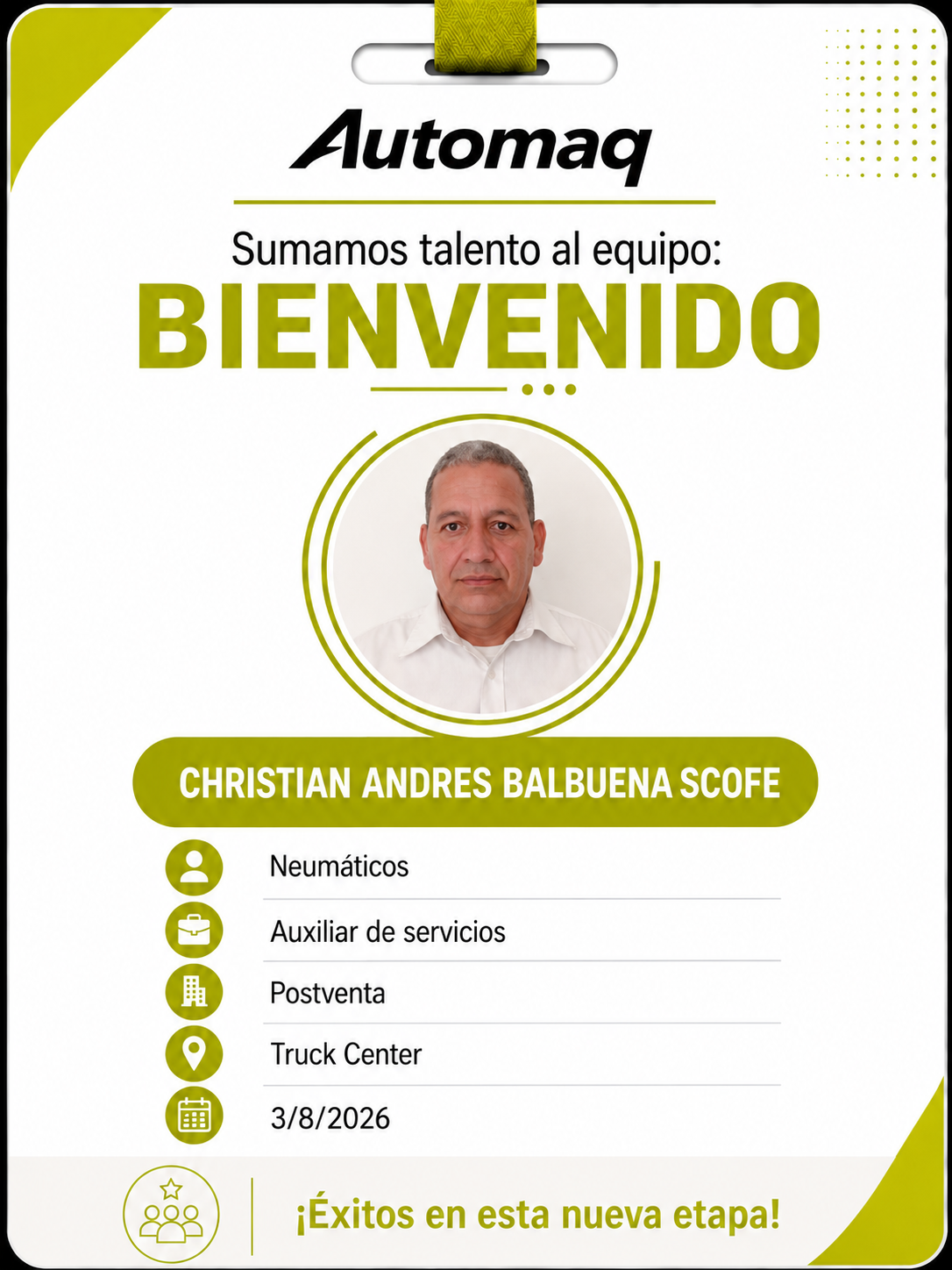 Nuevo ingreso