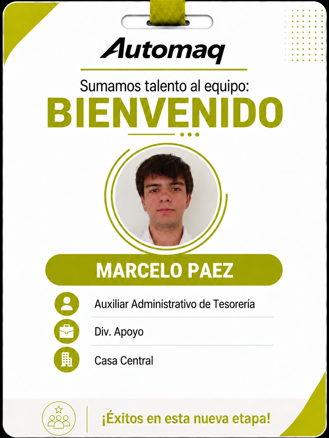 Nuevo ingreso