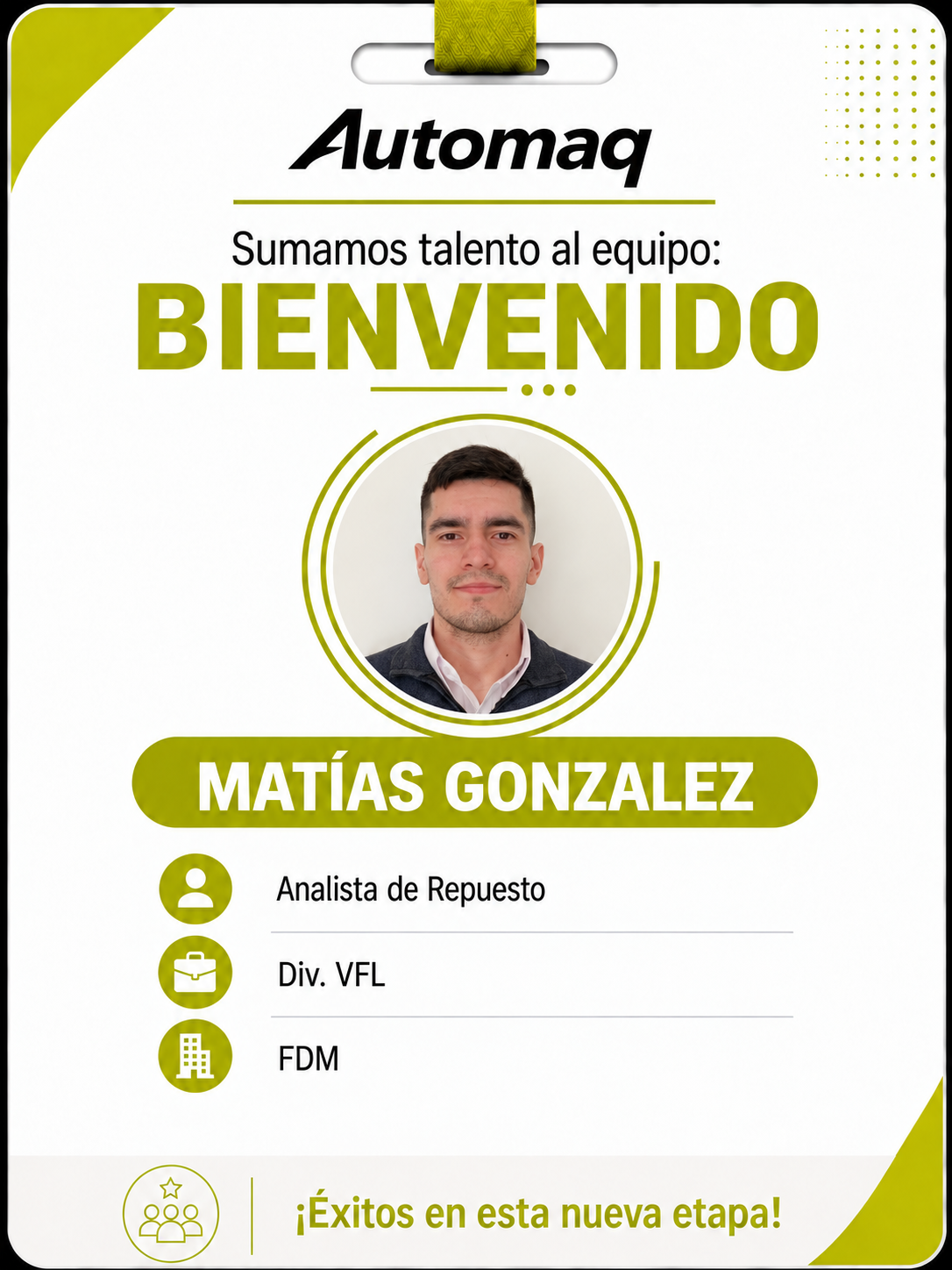 Nuevo ingreso