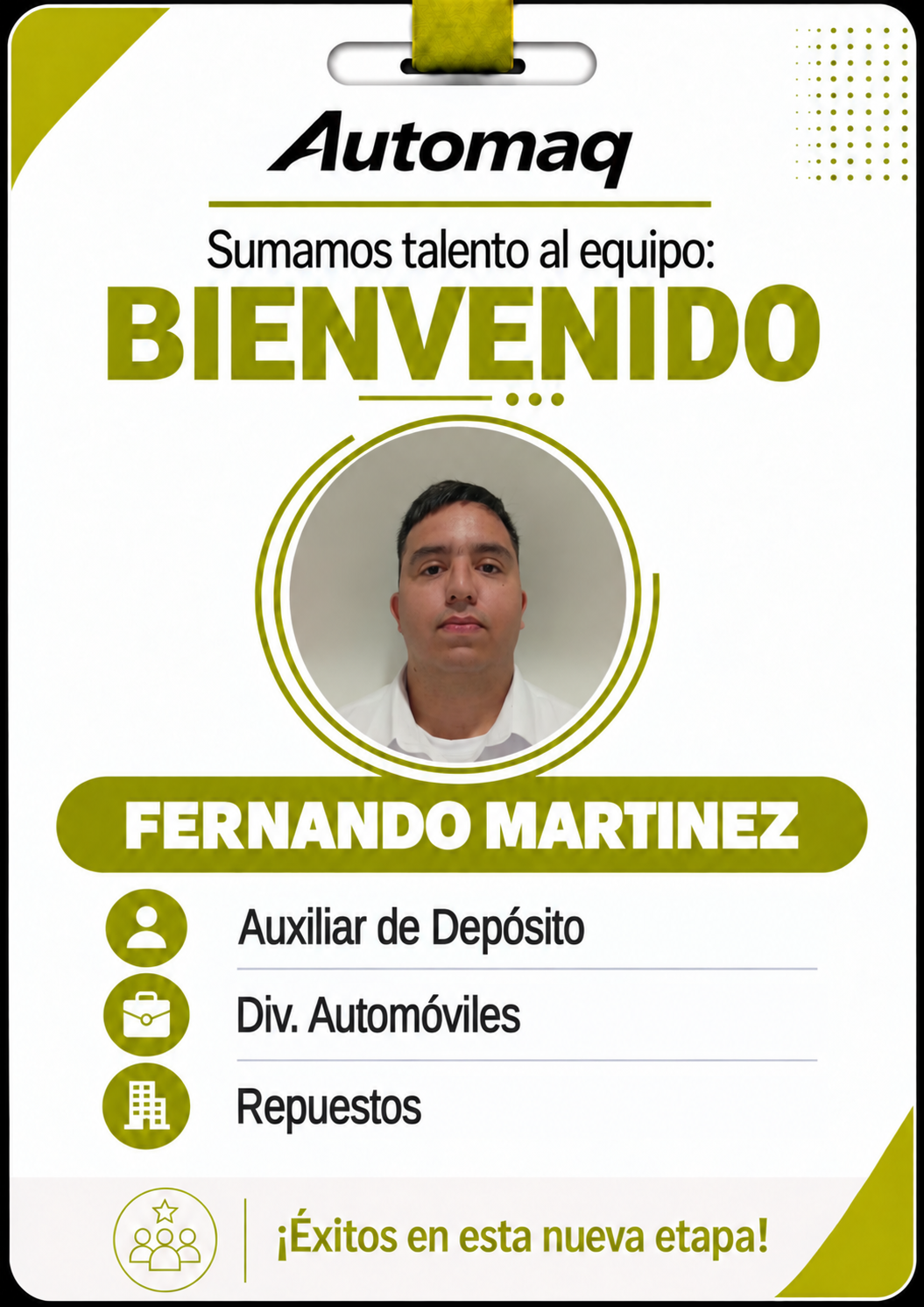 Nuevo ingreso
